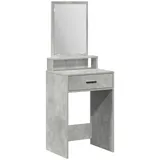 vidaXL Schminktisch mit Schubladen Betongrau 50x41x140 cm
