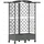vidaXL Hochbeet mit Rankgitter und Dach 124 x 40 x 129 cm Hellgrau