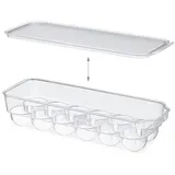 Relaxdays Eierbox für Kühlschrank 12 Eier transparent
