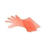 Extra lange Veterinärhandschuhe | Orange 90 cm - 50 Stück