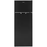 Mican Kühl-Gefrier-Kombination, Schwarz, Metall, Glas, Kunststoff, 1 Schubladen, D, 54.5x143x55.5 cm, Innenraumbeleuchtung, Küchen, Küchenelektrogeräte, Kühl- & Gefrierschränke, Kühlschränke, Standkühlschränke