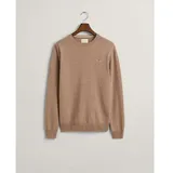 GANT Superfine Lambswool Rundhalspullover - Braun - XL