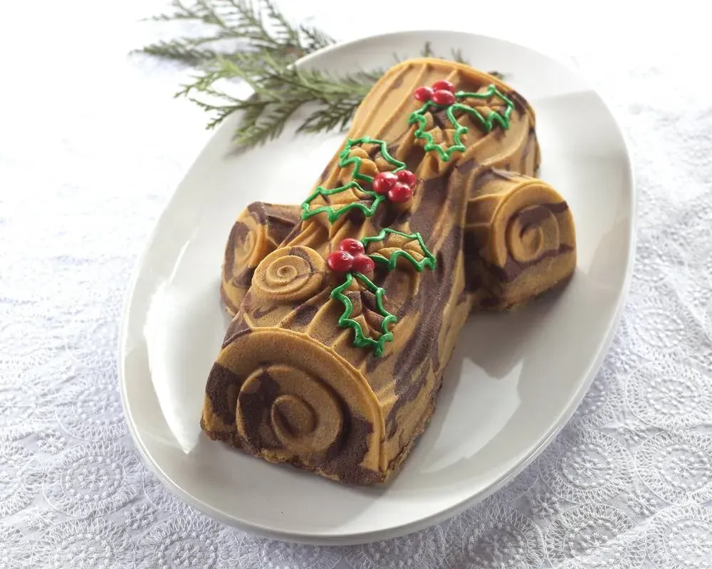 Weihnachtliche Backform Buche De Noel Yule