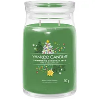 Yankee Candle Shimmering Christmas Tree Duftkerze 567 g grün