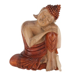 Guru-Shop Buddhafigur Sitzender Buddha, Holzbuddha, Buddha Statue,.. braun
