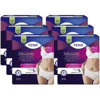 TENA Silhouette Pants Plus White Large - 6 x 10 = 60 Stück (1 Karton)
