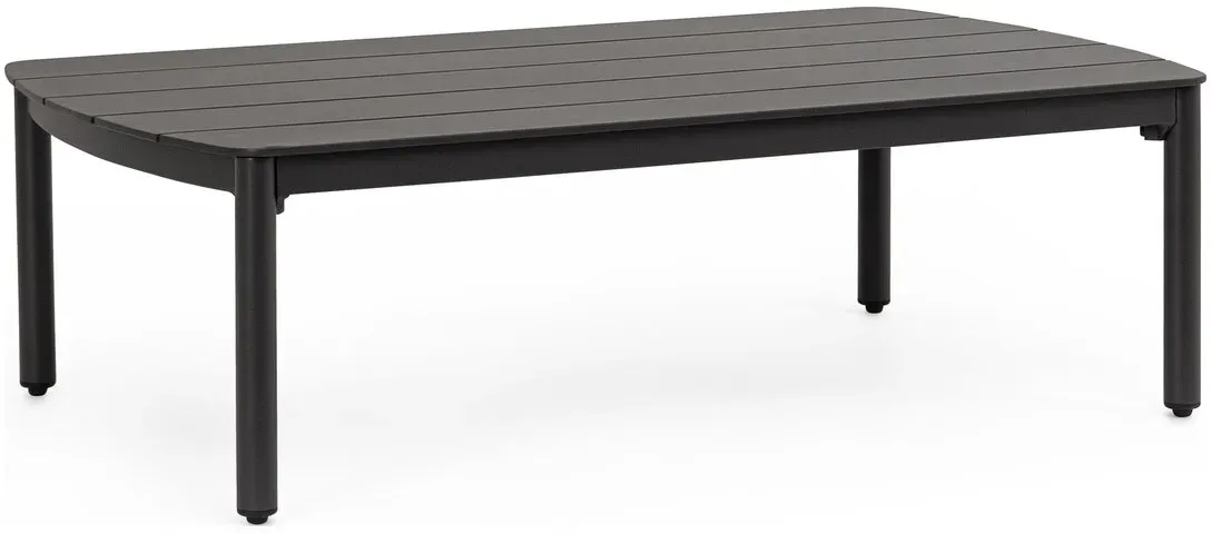 Gartencouchtisch Fenix - Aluminium Anthrazit, 115 x 68 cm