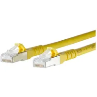 Metz Connect 1308452077-E RJ45 Netzwerkkabel, Patchkabel S/FTP 2.00m Gelb mit Rastnasenschutz