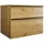 Burgbad Waschtischunterschrank 2 Schubladen 80 x 0 x 0 cm Eiche Dekor Urban / Schwarz Matt