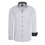 RUSTY NEAL Langarmhemd grau 3XL