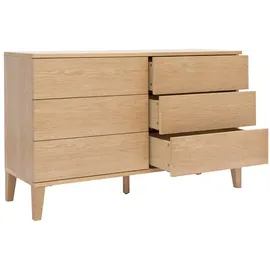 miliboo Kommode mit 6 Schubladen 120 x 0 x 0 cm Braun