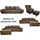 luma-home Vintage Ecksofa Schlafsofa Eckcouch L-Sofa mit Ottomane und Bettkasten in Braun / 18011 - 2 Jahre Gewährleistung - mind. 14 Tage Rückgaberecht - Braun