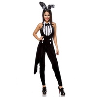 Atixo Clown-Kostüm Atixo Bunny-Kostüm, schwarz/weiß, Größe XS-S