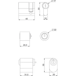 Schneider Electric Adapter NSYINDIN2
