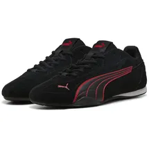 Puma "PUMA Catch Sneakers Erwachsene", Damen, Gr. 38,5, rot (schwarz rot), Obermaterial: Textil, Kuhleder, Synthetik; Futter: Textil; Innensohle: Textil; Laufsohle: Gummi, Schuhe Sneaker