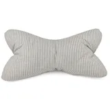 Plückefinken Lesekissen 80 x 40 cm Grau Gestreift