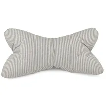 Plückefinken Lesekissen 80 x 40 cm Grau Gestreift