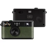 camp snap CS-V105 – Retro Digitalkamera im Vintage-Look, mit Vintage-Fotoeffekten, ohne Display, 8MP, USB-C, SD-Slot, grün
