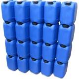 20 Stück 10 Liter 10 L Kanister, Wasserkanister Farbe blau DIN51 (20x10knb51)