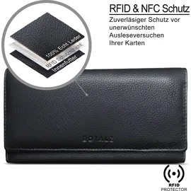 ROYALZ Lucia Damen Geldbörse schwarz