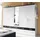Priess Drehtürenschrank 230 x 193 x 56 cm Schwarz/Weiß