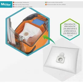 McFilter I SPARSET 10 Staubsaugerbeutel + Filterset geeignet für THOMAS PET & FAMILY, ANTI-ALLERGY, MULTI CLEAN X7 X8 X10, CAT & DOG XT, PERFECT AIR, PARKETT, CYCLOON