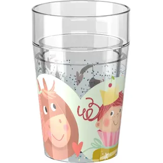 HABA Glitzerbecher, Prinzessin & Pferd Motiv 2