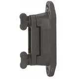 Kerbl Eck- & Streckenisolator für 4 cm Band Schwarz 6 Stück