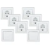 ChiliTec DELPHI Starter-Kit, 6x Steckdose, 2x Schalter, Rahmen