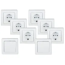 ChiliTec DELPHI Starter-Kit, 6x Steckdose, 2x Schalter, Rahmen