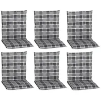 Nyvi Sitzauflage Niedriglehner Auflagen 6er Set Barcelona Gartenstuhlauflagen 100x50cm,
