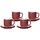 Ritzenhoff & Breker Jasper Espressotasse 0,1 l Rot 4 St.