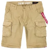 Alpha Industries Crew Kurze Hose Sand 31