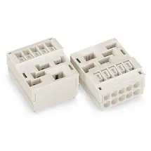 WAGO Verbindungsklemme starr: 1.5-2.5mm2 Polzahl: 4 50 St. Weiß