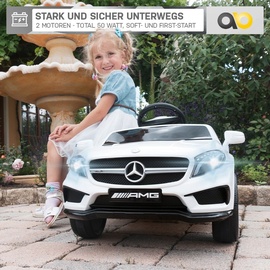 Actionbikes Motors Kinder-Elektroauto Mercedes AMG GLA45 Lizenziert (Rot)