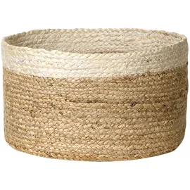 Beliani Aufbewahrungskorb 3er Set TAJORI 24 x 36 x 36 cm beige