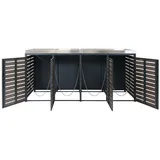 MCW Mülltonnenbox K14 124 x 265 x 84 cm anthrazit