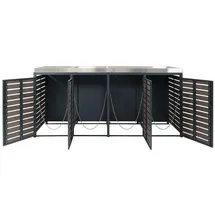 MCW Mülltonnenbox K14 124 x 265 x 84 cm anthrazit