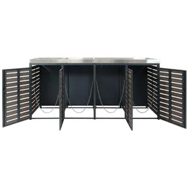 MCW Mülltonnenbox K14 124 x 265 x 84 cm anthrazit