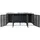 MCW Mülltonnenbox K14 124 x 265 x 84 cm anthrazit
