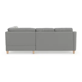 sit&more Ecksofa SIT & MORE "Farö L-Form", grau, B:251cm H:90cm T:187cm, Sofas, Ecksofa, inklusive Federkern, wahlweise mit Bettfunktion und Bettkasten