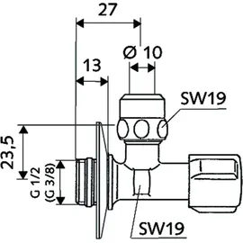 Schell COMFORT Eckventil DVGW zertifiziert, 049020699