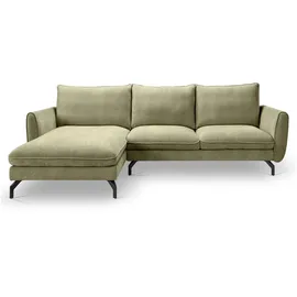 xonox Eckcouch Polyester L-Form 3-Sitzer Grün
