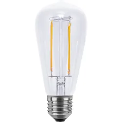 SEGULA LED-Leuchtmittel "Vintage Line", F (A-G), transparent, L:145cm Ø:65cm, Leuchtmittel, dimmbar, Rustika Lampe, klar, 2700K, E27