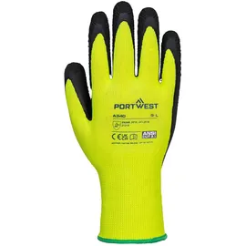 PORTWEST Grip Hivis Latex-handschuhe Gelb XXL,