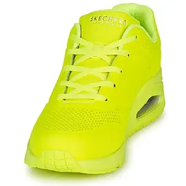 SKECHERS Uno Night Shades neon yellow durabuck 41