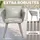 tillvex Gartenstuhl 55 x 60 x 90 cm beige 2 St.