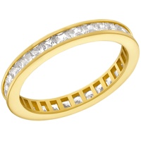 amor Fingerring »Plain«, 97964655-60 gelbgoldfarben-kristallweiß + kristallweiß