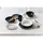 Ritzenhoff & Breker Cecina Tafel-Set 8-teilig, Speiseteller (26 cm) und Suppenteller (21 cm) für 4 Personen, Modernes Trendgeschirr, Steinzeug, Creme - Graphit
