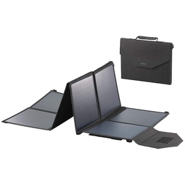 Revolt Solarpanel Camping: Mobiles, faltbares Solarpanel, 8 monokristalline Solarzellen, 100 Watt (klappbar, Solarkoffer mit Laderegler, wasserdichte Taschen)